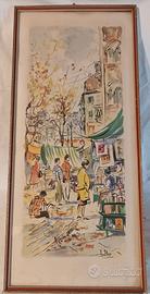 Illustrazione artistica su carta di Amalfi