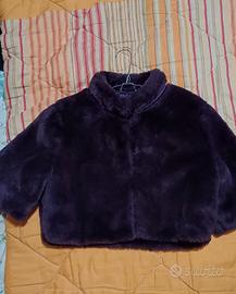 pelliccia viola donna