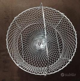 Cestello in acciaio frittura scolapasta amc nuovo