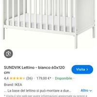 lettino per neonati ikea