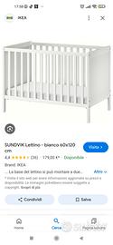 lettino per neonati ikea