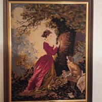 Quadro punto e croce ricamato