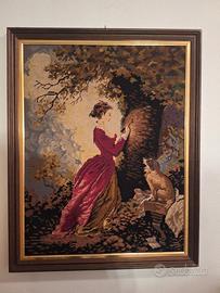 Quadro punto e croce ricamato