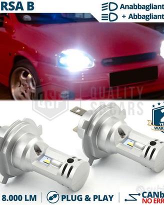 Kit Lampadine LED H4 Per fari OPEL CORSA B 6500K