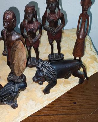 Sculture in legno arte Africana