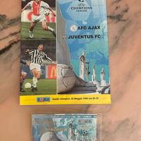 Biglietto e programma finale champions 1996
