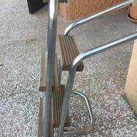 Scaletta inox pieghevole