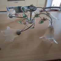 lampadario in ferro battuto 