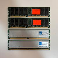 Moduli RAM DDR1 e DDR2 - Elixir e Team Group