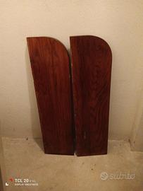 Due mensole in legno massello di rovere