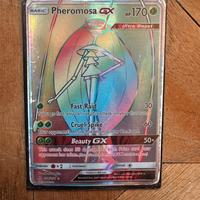 Carta Pokémon Phermosa GX 158/156 Rainbow rare