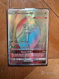 Carta Pokémon Phermosa GX 158/156 Rainbow rare