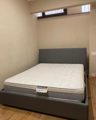 LETTO CONTENITORE GRIGIO