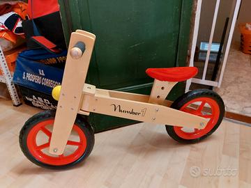 bici senza pedali in legno