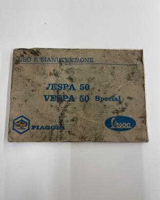 Libretto Uso e Manutenzione Vespa 50 V5A1T V5A2T