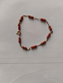 BRACCIALETTO ORO E CORALLO