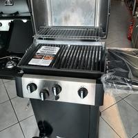 BARBECUE BROIL KING GEM GAS GHISA INOX USATO FIERA