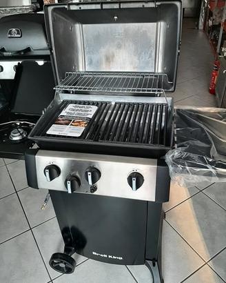 BARBECUE BROIL KING GEM GAS GHISA INOX USATO FIERA