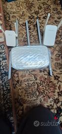 Router tp link C60 + 2 extender