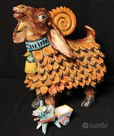 Solimene Vietri – Grande caprone ceramica vietrese