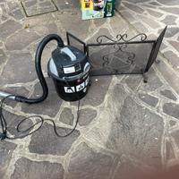 Soffiatore per cener e parafiamme in ferro battuto