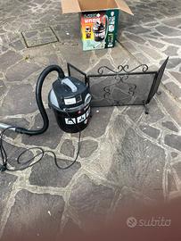 Soffiatore per cener e parafiamme in ferro battuto