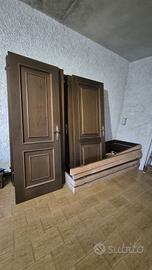  8 porte in  vero legno  con telaio