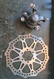 Set disco 140 mm + pinza  freno mtb