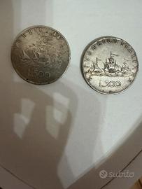 Monete tre caravelle argento