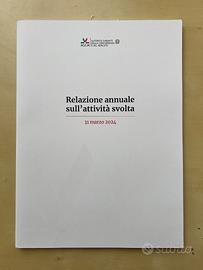 Relazione annuale sull'attività svolta