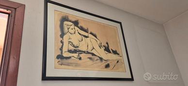 Coppia Quadri Figurativi d'Arte Moderna