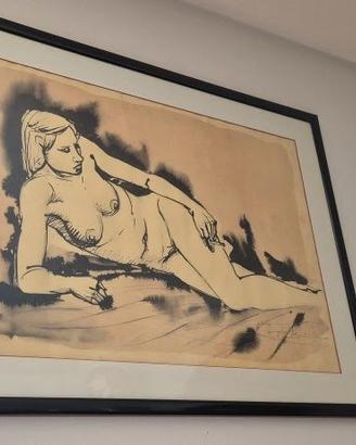 Coppia Quadri Figurativi d'Arte Moderna