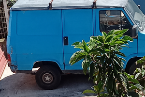 Furgone blu e buone condizioni