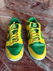 nike dunk gialle e verdi