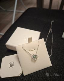 Collana quadrifoglio Swarovski 