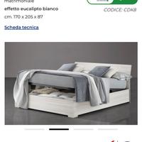 Letto contenitore piu due comodini