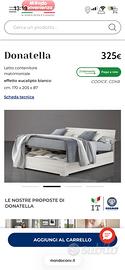 Letto contenitore piu due comodini