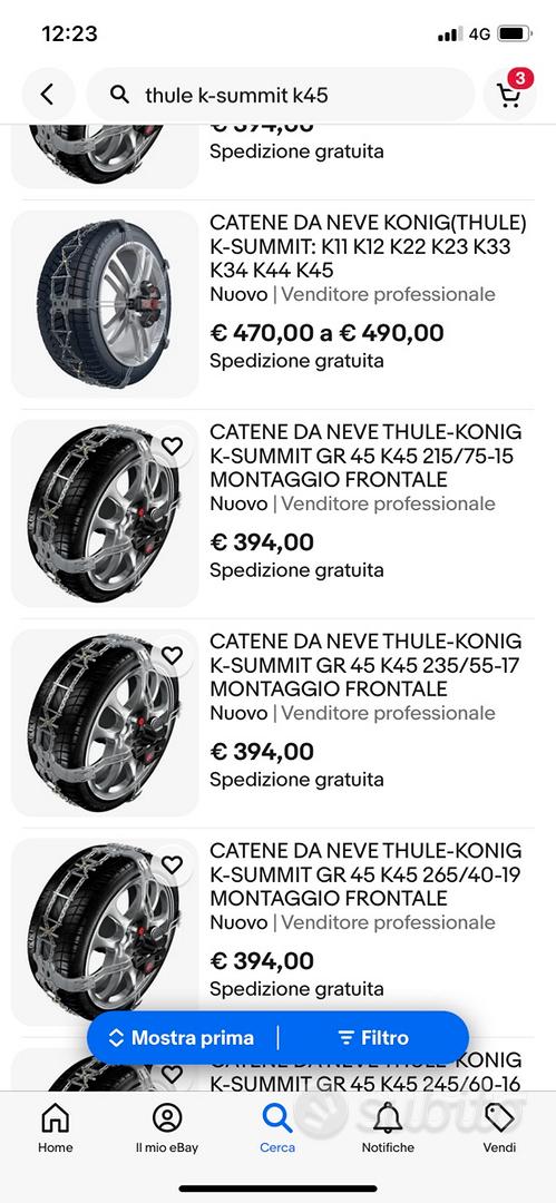 KONIG 2004505745 Catene neve K-Summit gruppo K45