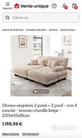 Divano nuovo modulare 