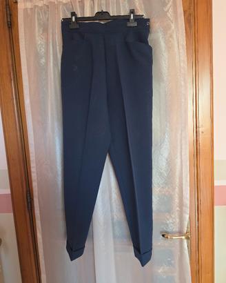 Pantalone elegante blu navy