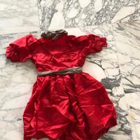 Vestito rosso bambina