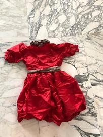 Vestito rosso bambina