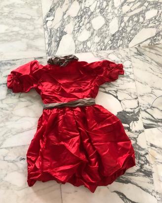 Vestito rosso bambina