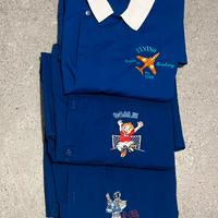 3 grembiuli bambino blu tg 75