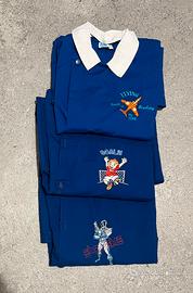 3 grembiuli bambino blu tg 75