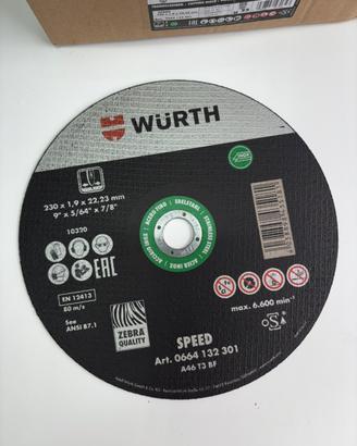 50 Pz dischi 230 mm Wurth