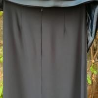 elegante gonna lunga in cady di seta