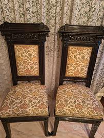 coppia di sedie antiche