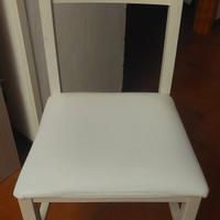 4 Sedie Mondoconvenienza in Legno ed Ecopelle