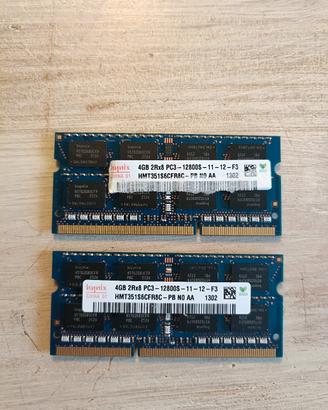  RAM DDR3 NOTEBOOK 8GB